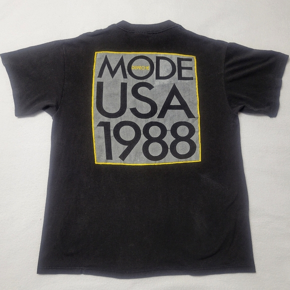 Vtg Depeche Mode T Shirt 1988 Music for the Masses Tour Tee Single Stitch USA XL - Picture 2 of 10